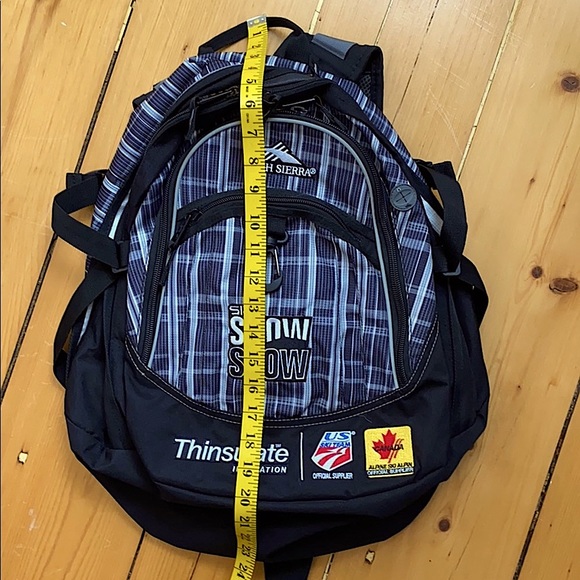 High Sierra Thinsulate backpack, 4 top zip pocket. - Picture 4 of 7